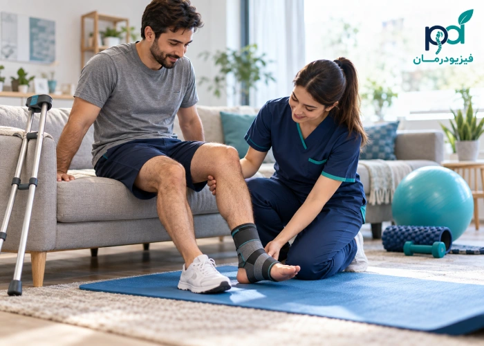 Physiotherapy after a leg fracture
